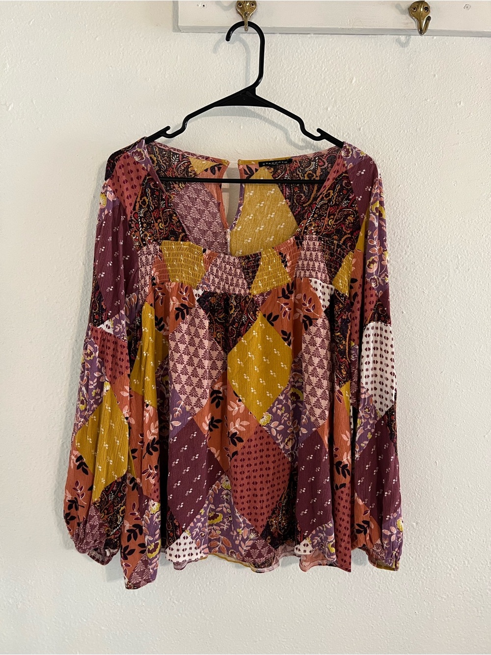 Staccato patchwork blouse
